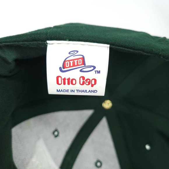 Otto Cap Multifoods Distribution Adjustable Tuck Strap Cap Trucker Hat Green - Picture 8 of 8